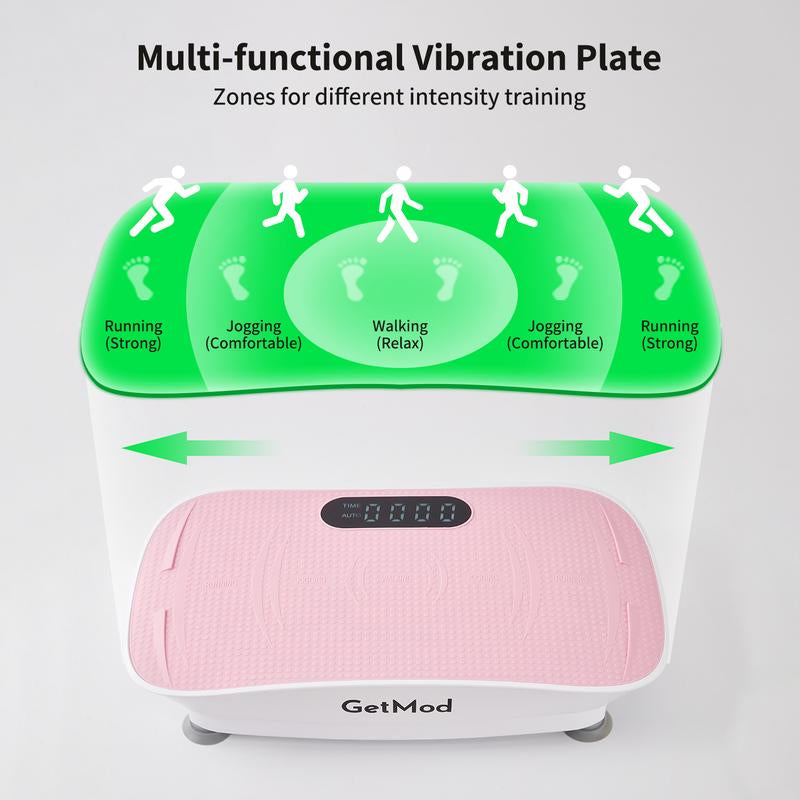 GETMOD plus Size Vibration Plates Exercise Equipment with LED Display & Bluetooth Speaker 10 Speed Levels Quiet Motor Home Gym Stuff Exercise Machine for Full Body Wellness #2