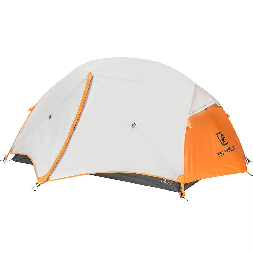 Outdoor Backpacking 2 Person Ultralight Hiking Tent 210T Fabric Double-Layer 3-Season Camping and Beach Tent Light Weight Tent