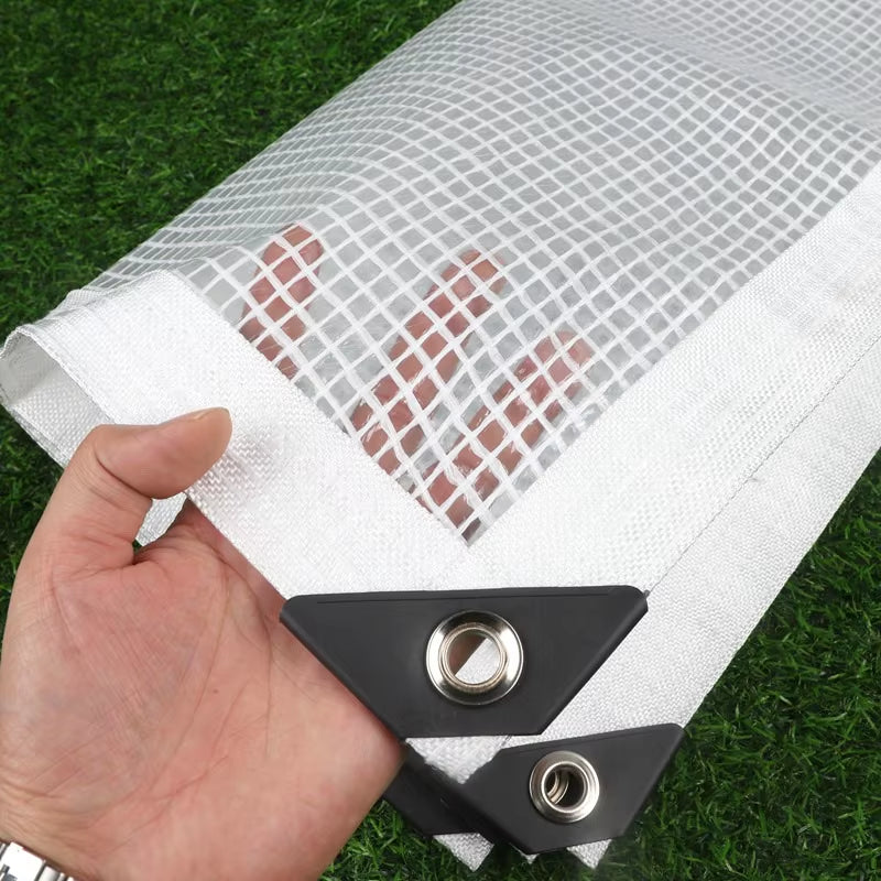 0.35Mm Mesh Reinforced PE Tarpaulin Outdoor Furniture Rainproof Waterproof Tarpbalcony Plants Cover Keep Warm Cover