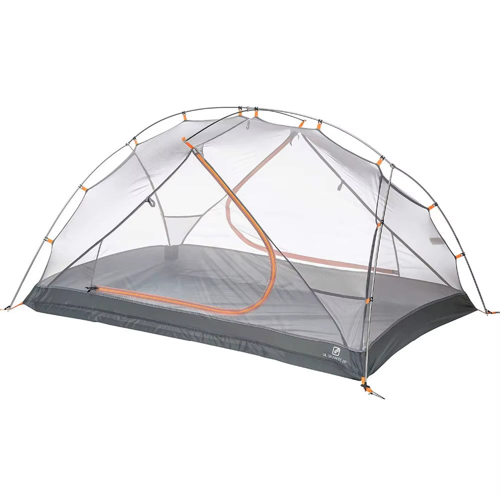 Outdoor Backpacking 2 Person Ultralight Hiking Tent 210T Fabric Double-Layer 3-Season Camping and Beach Tent Light Weight Tent