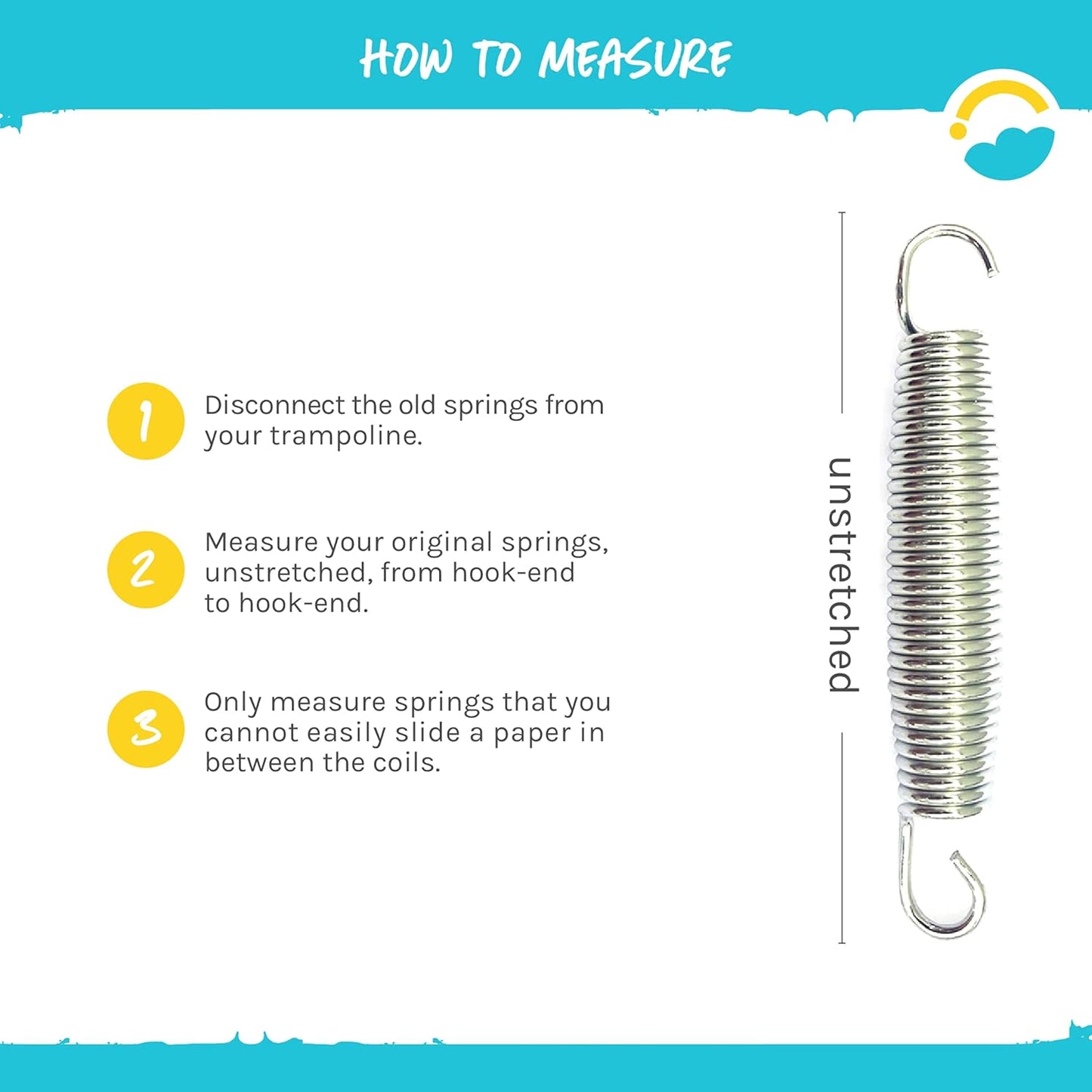 Universal Replacement Trampoline Springs with Spring Tool | Heavy-Duty Galvanized Steel | Set of 12-48 | Sizes 3.5" to 8.5" | for Skywalker, Jumpking, Upperbounce, Sportspower and Others