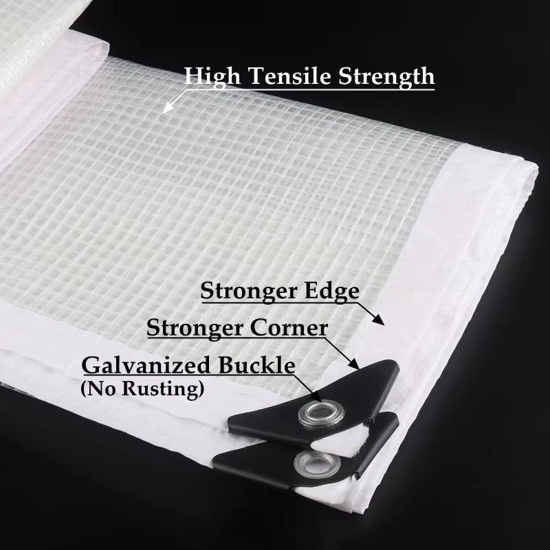 0.35Mm Mesh Reinforced PE Tarpaulin Outdoor Furniture Rainproof Waterproof Tarpbalcony Plants Cover Keep Warm Cover