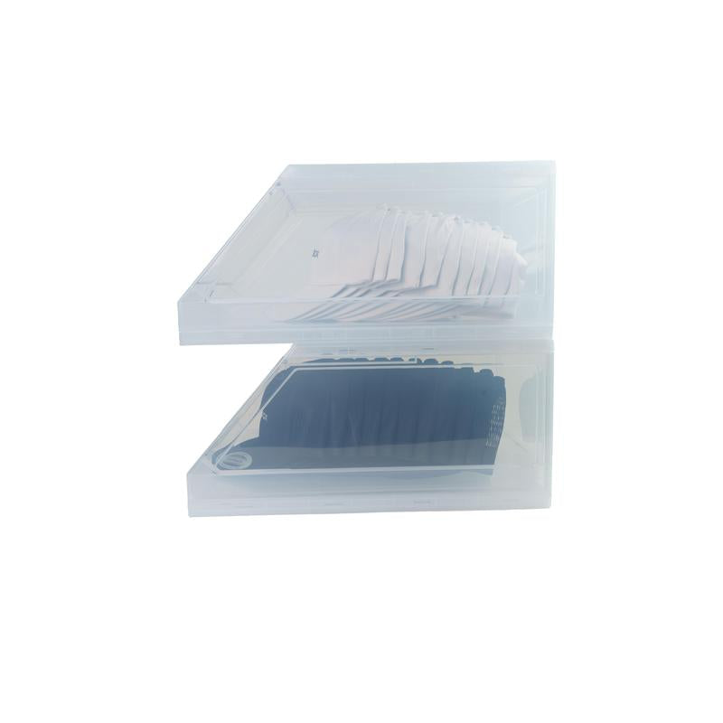 The Capbox 2.0 (2 Pack Clear) Hat Organizer for Baseball Caps, Stackable Hat Rack Cap Storage Container