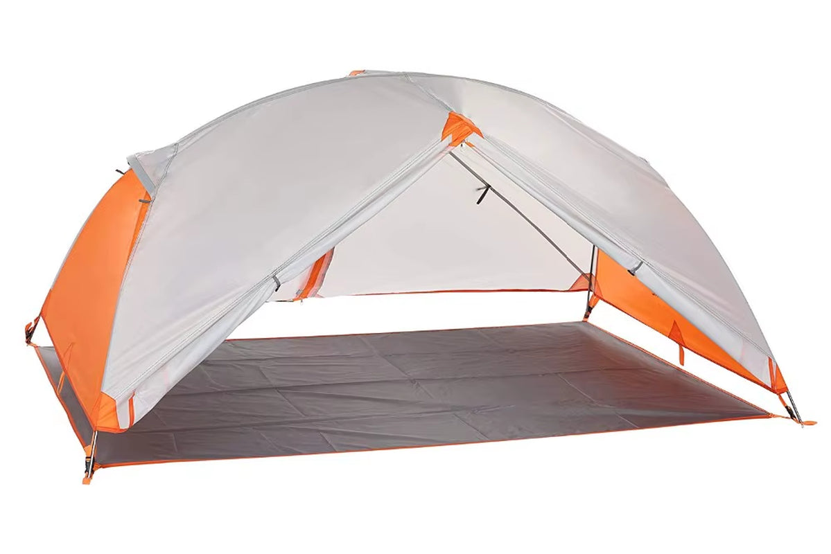 Outdoor Backpacking 2 Person Ultralight Hiking Tent 210T Fabric Double-Layer 3-Season Camping and Beach Tent Light Weight Tent