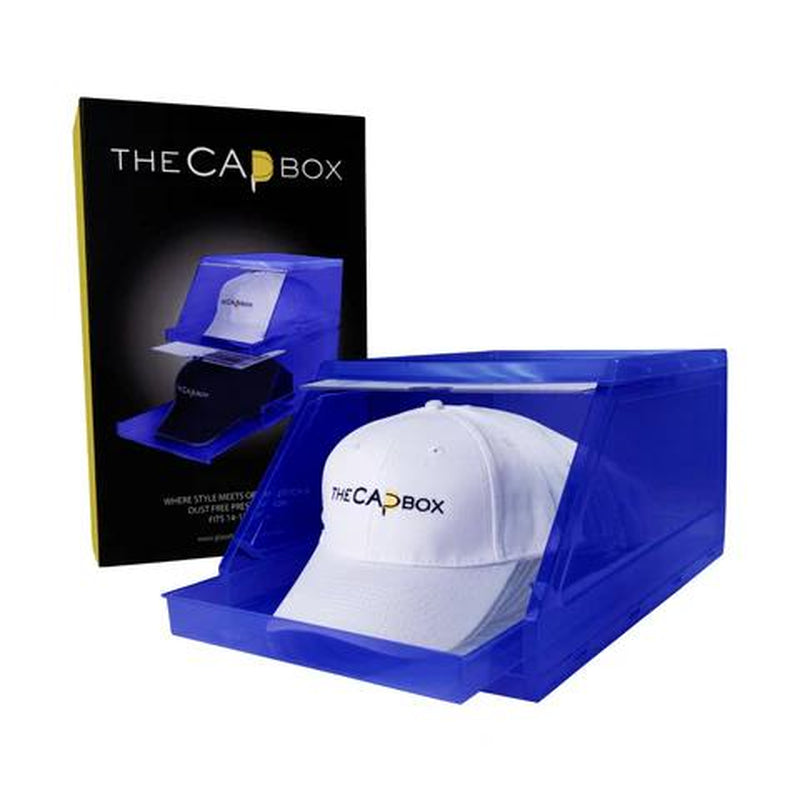 The Capbox 2.0 (2 Pack Clear) Hat Organizer for Baseball Caps, Stackable Hat Rack Cap Storage Container