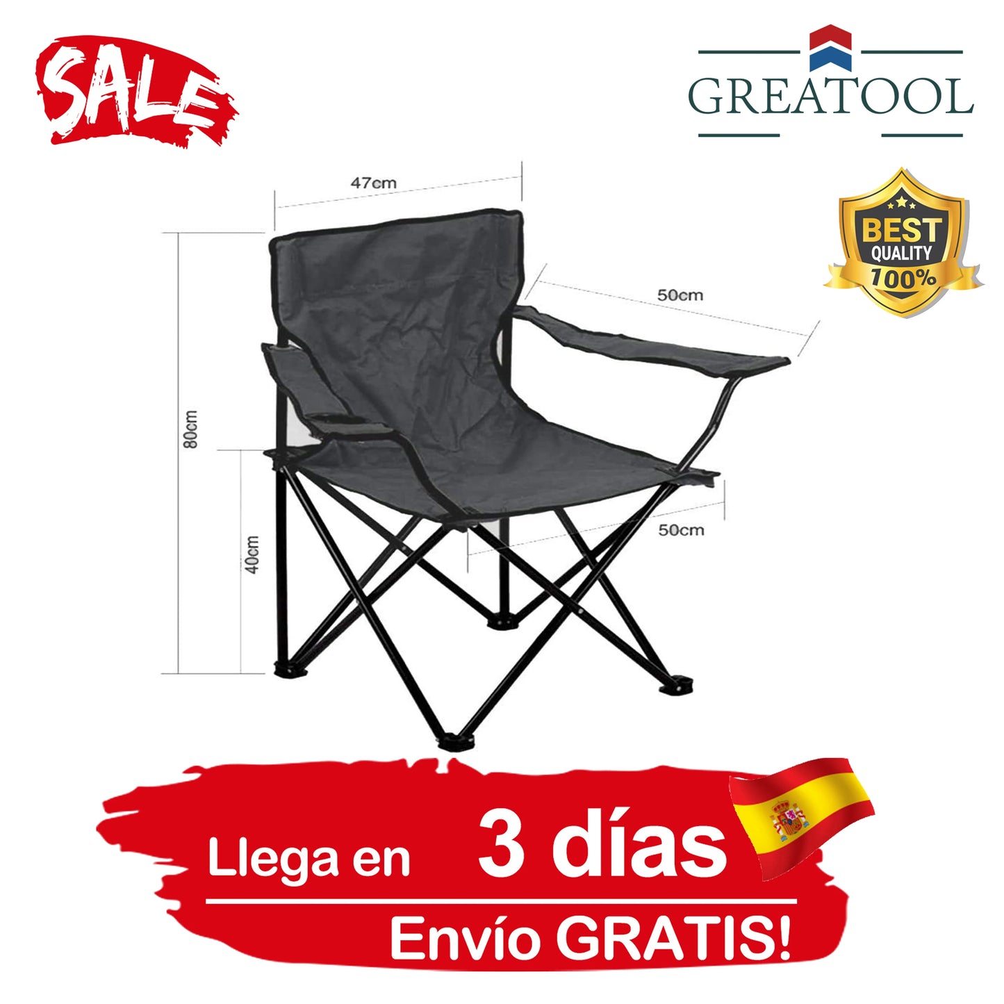Folding Camping Chair Portable Lightweight Fishing Camping Barbecue Extended Hiking Seat Garden Ultralight Shipping from Spain