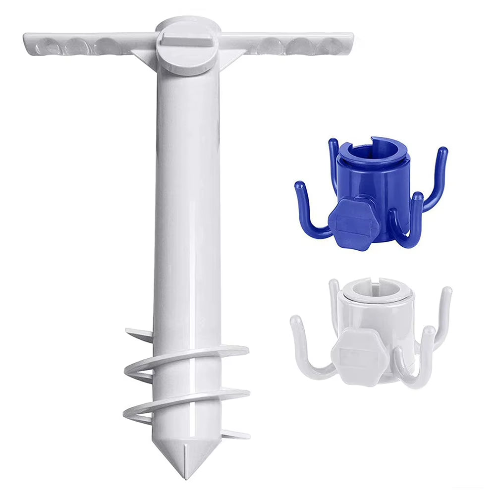 Beach Sunshade Umbrella Hooks Outdoor Travel Bcolumn Umbrella Four-Leg Hook for Towels Bags Hats