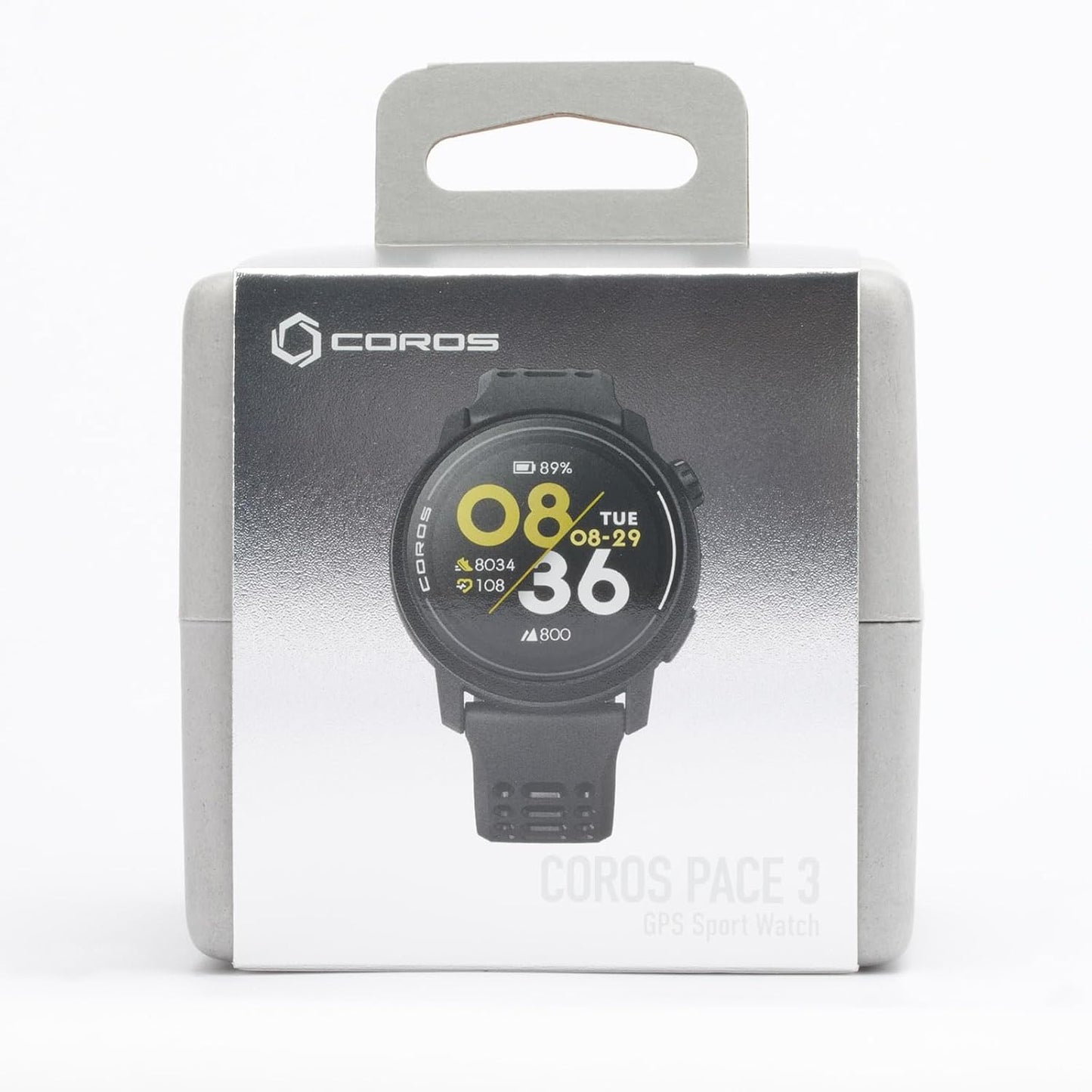 PACE 3 GPS Sport Watch, Lightweight Running Watch, 17-Day Battery Life, Accurate GPS, Heart Rate Monitor, Navigation, Sleep Tracking, Training Plan, Run, Bike, and Ski (Black Silicone)