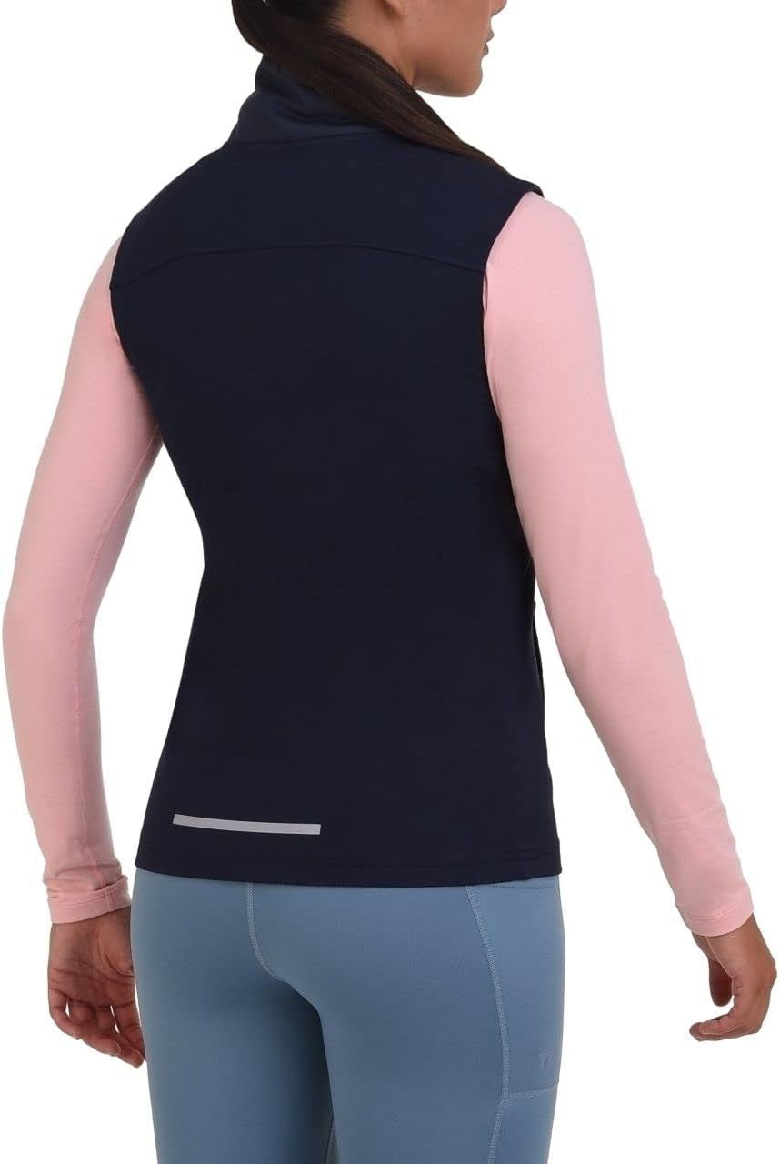 Women'S Excel Runner Walking Hiking Lightweight Thermal Padded Vest with Zipper Pockets, Winter Puffer for Women