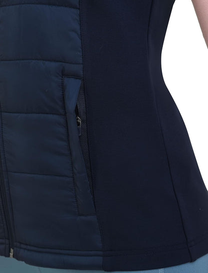 Women'S Excel Runner Walking Hiking Lightweight Thermal Padded Vest with Zipper Pockets, Winter Puffer for Women