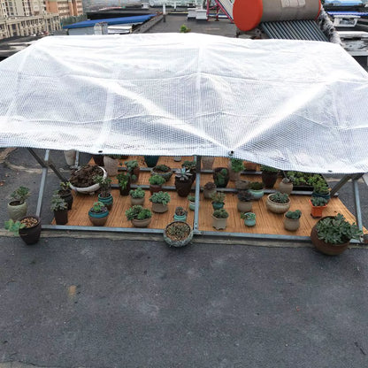 0.35Mm Mesh Reinforced PE Tarpaulin Outdoor Furniture Rainproof Waterproof Tarpbalcony Plants Cover Keep Warm Cover
