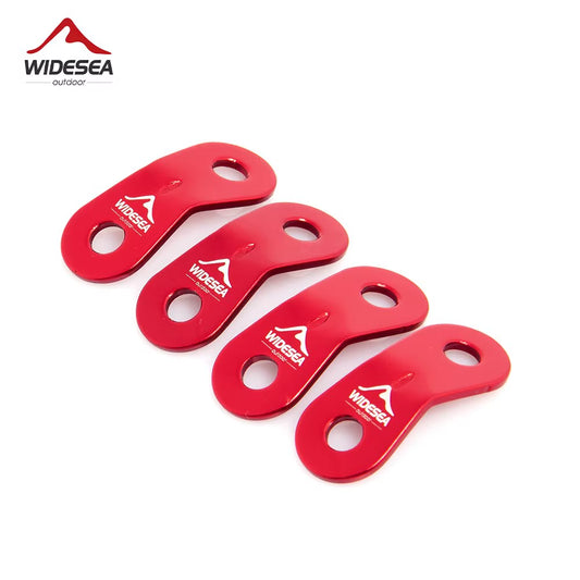 4Pcs Camping Hiking Tent Wind Rope Buckle Adjustable Aluminium Alloy Cord Buckles Tents Accessory Equipment Outdoor