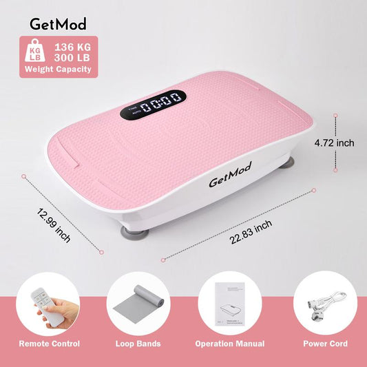 GETMOD plus Size Vibration Plates Exercise Equipment with LED Display & Bluetooth Speaker 10 Speed Levels Quiet Motor Home Gym Stuff Exercise Machine for Full Body Wellness #2